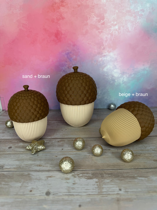 Moderne Weihnachtsdekoration aus 3d-Druck – Nuss - Geschenk zu Weihnachten