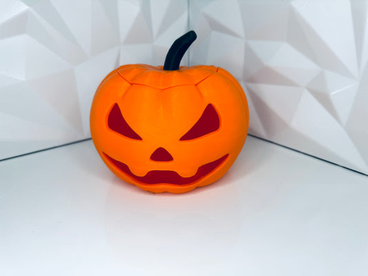 dekorativer 3d-Halloween Kürbis, orange, groß