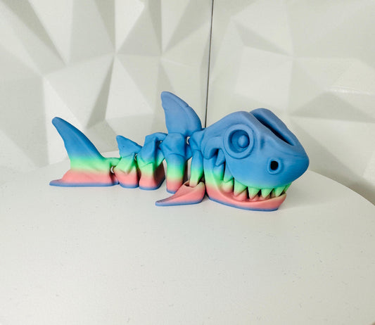 Hai Shark Rainbow 3d-druck, Größe M