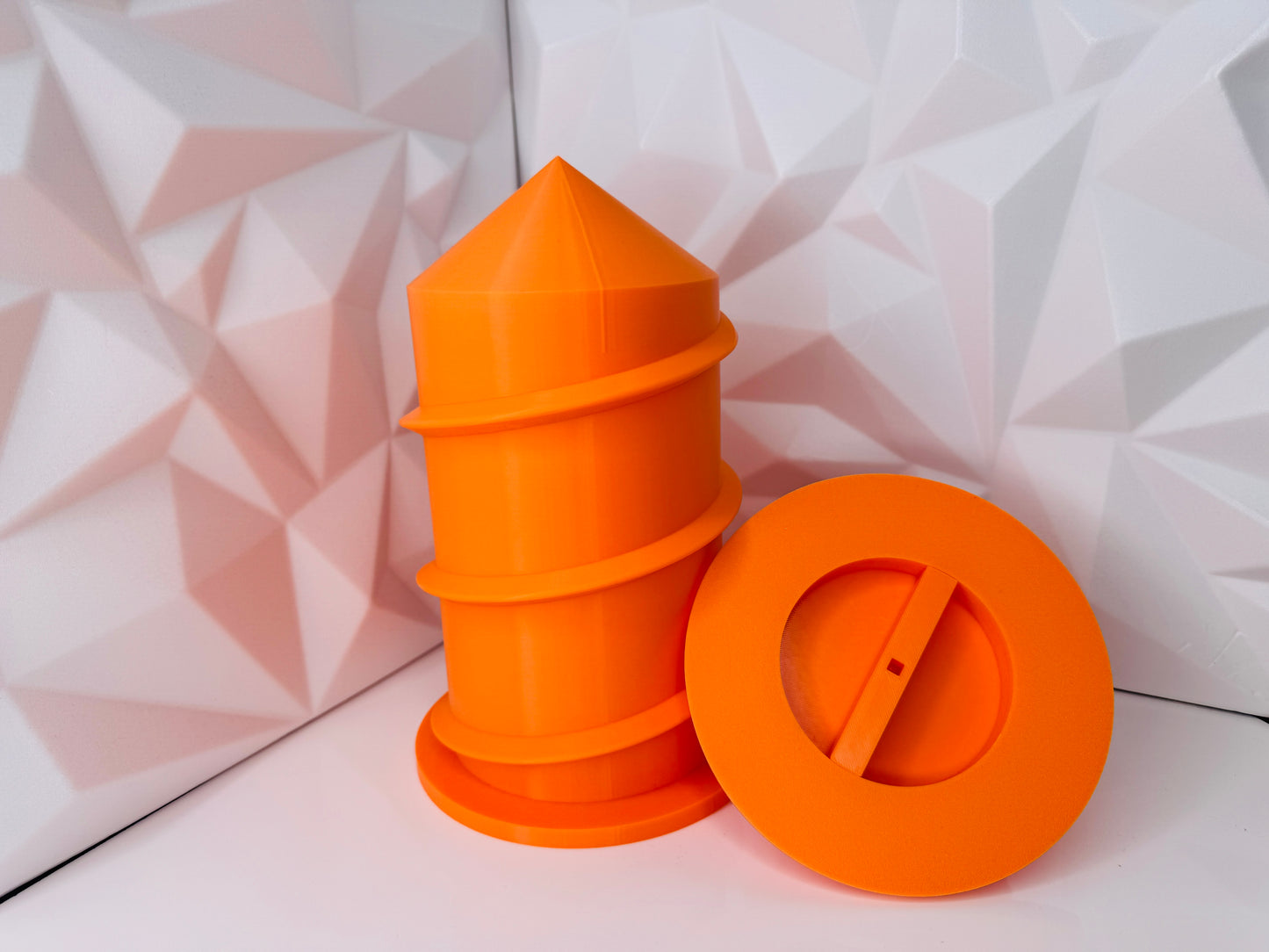 3d-gedruckter Beachsafe, Orange
