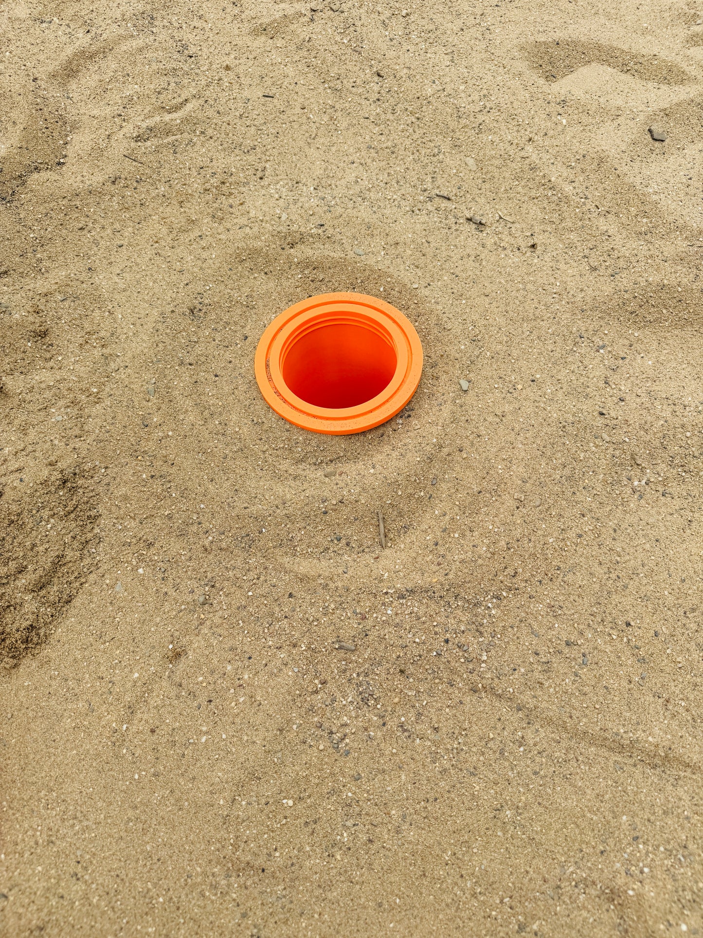 3d-gedruckter Beachsafe, Orange