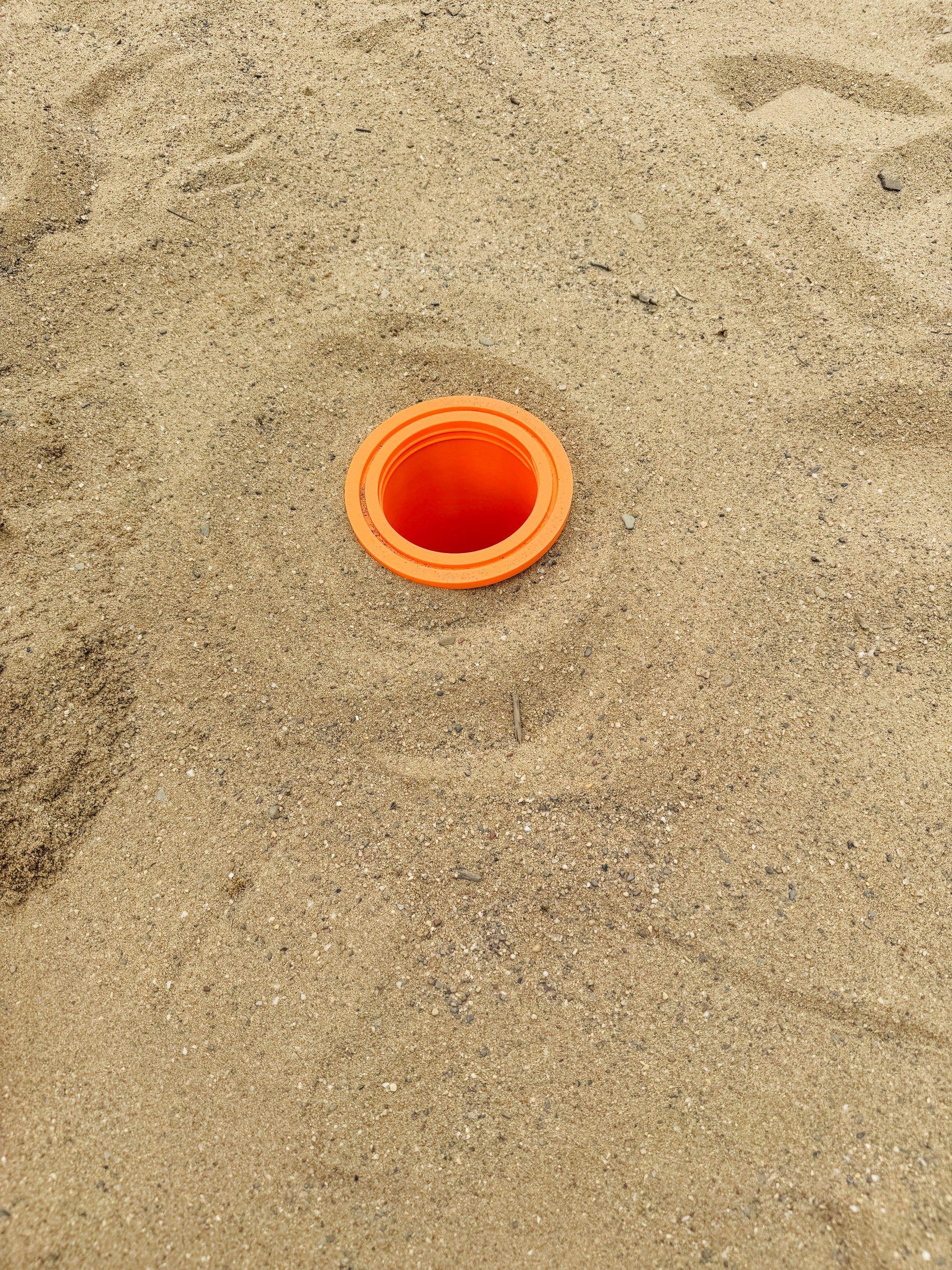 3d-gedruckter Beachsafe, Orange