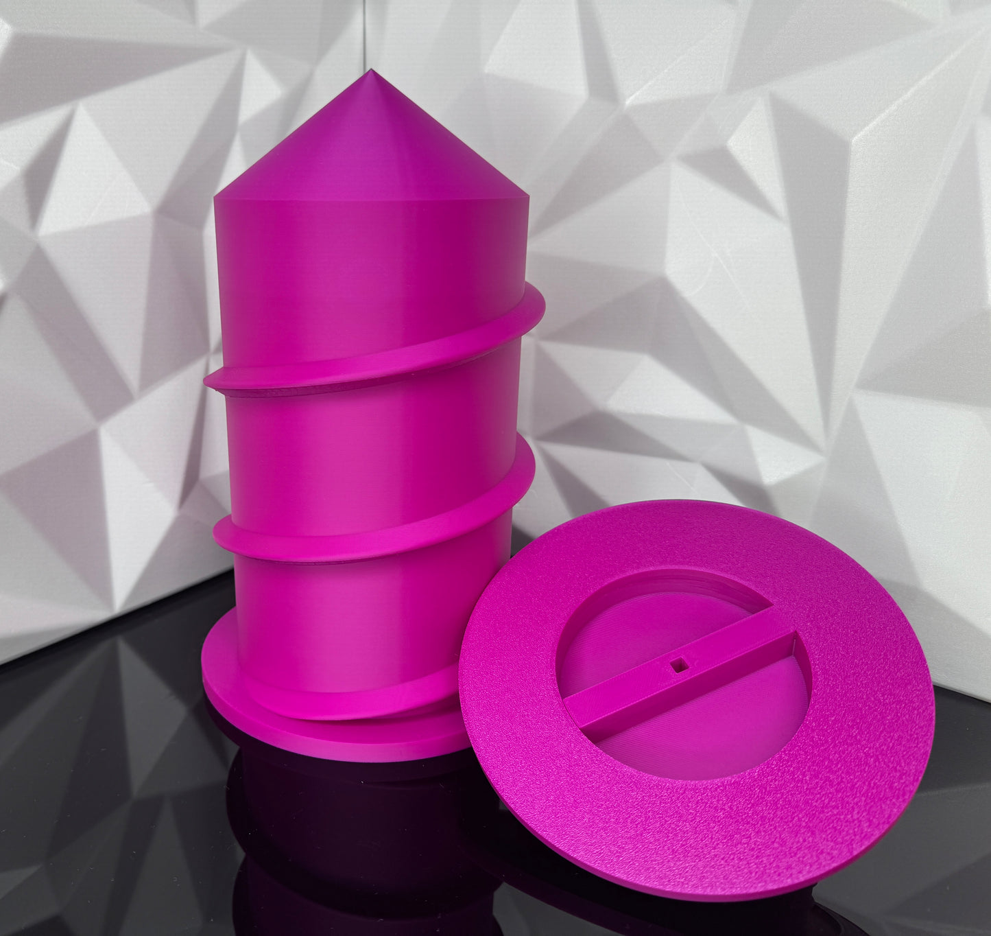 3d-gedruckter Beachsafe, pink