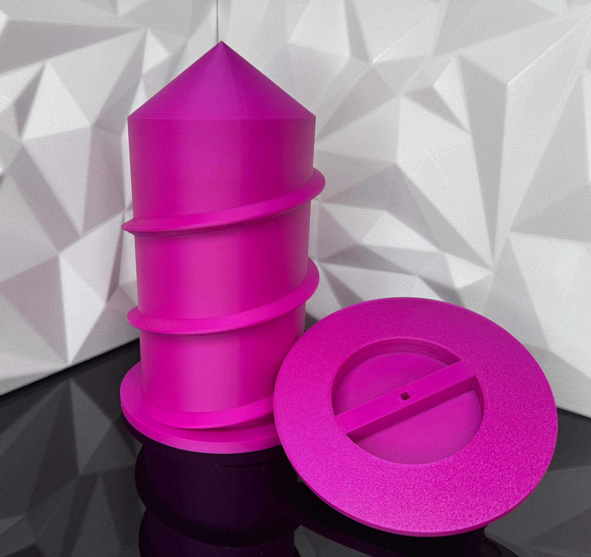 3d-gedruckter Beachsafe, pink