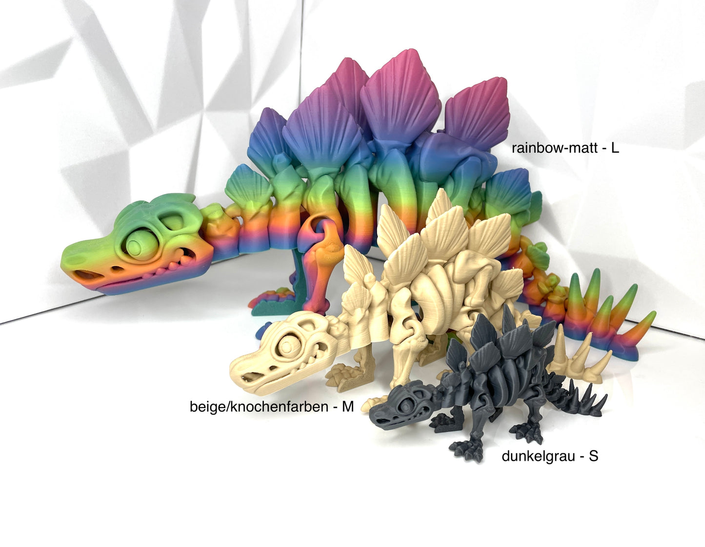 Stegosaurus Dinosaurier Dino Stego - 3d-Druck Dekoration