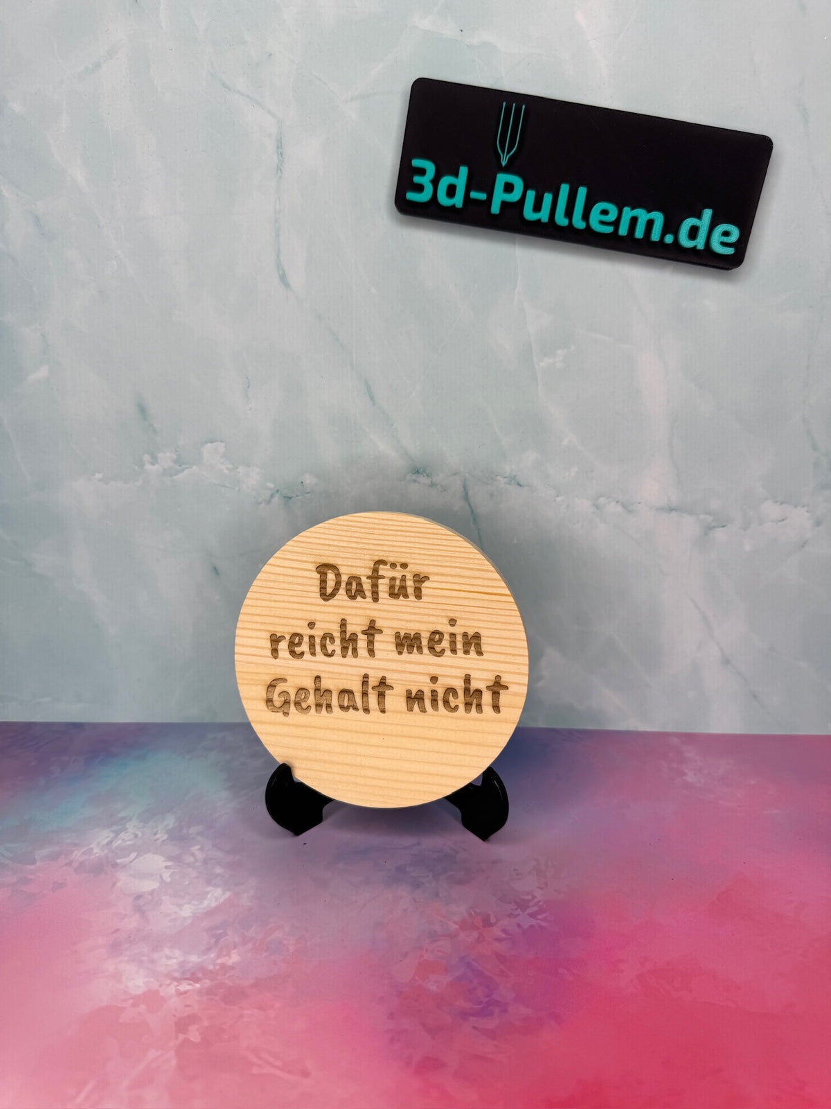 Lasergravierte Getränke-Untersetzer aus Schiefer oder Holz – Runde & quadratische Untersetzer mit lustigen Sprüchen