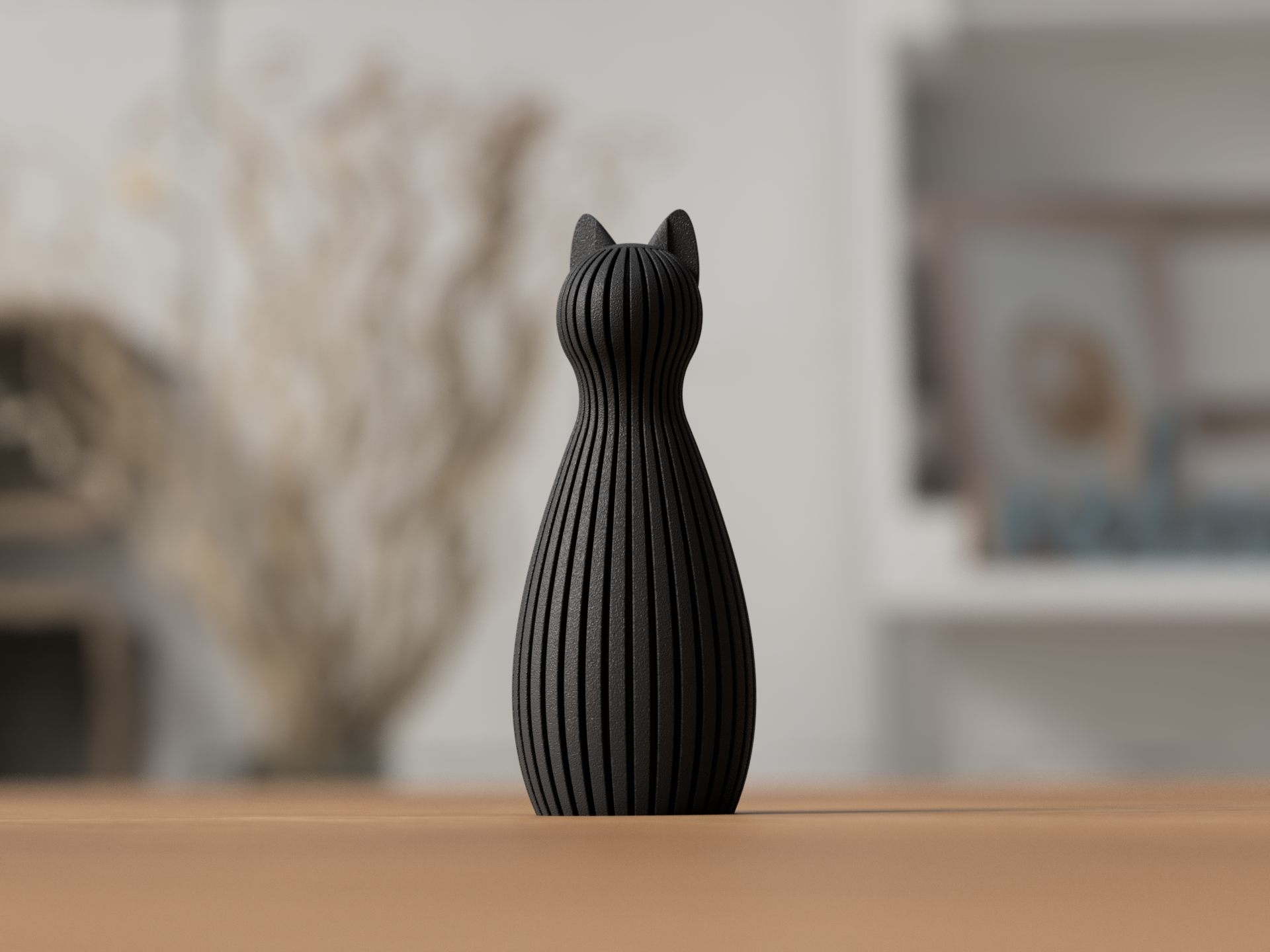 Katze_Figur_Statue_Schwarz