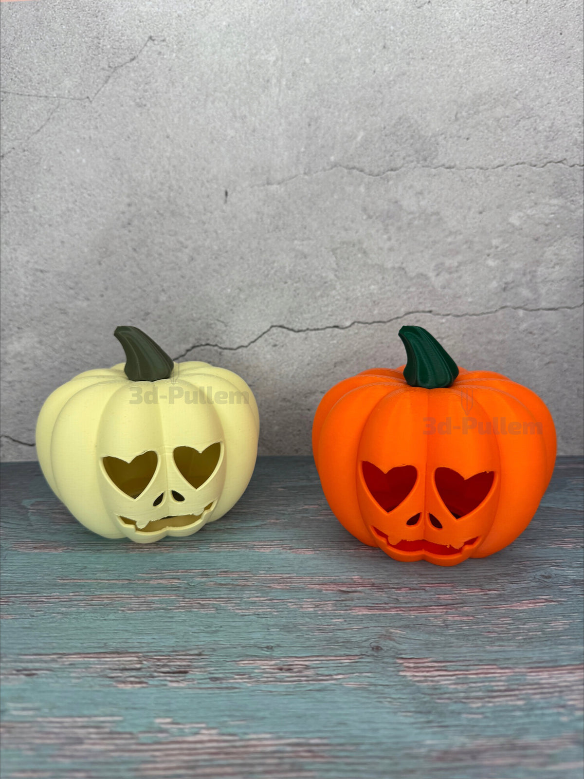 Halloween Kürbisfiguren - Classic, Trio oder mit Boo-Geist als 3d-Druck | LED-beleuchtbar