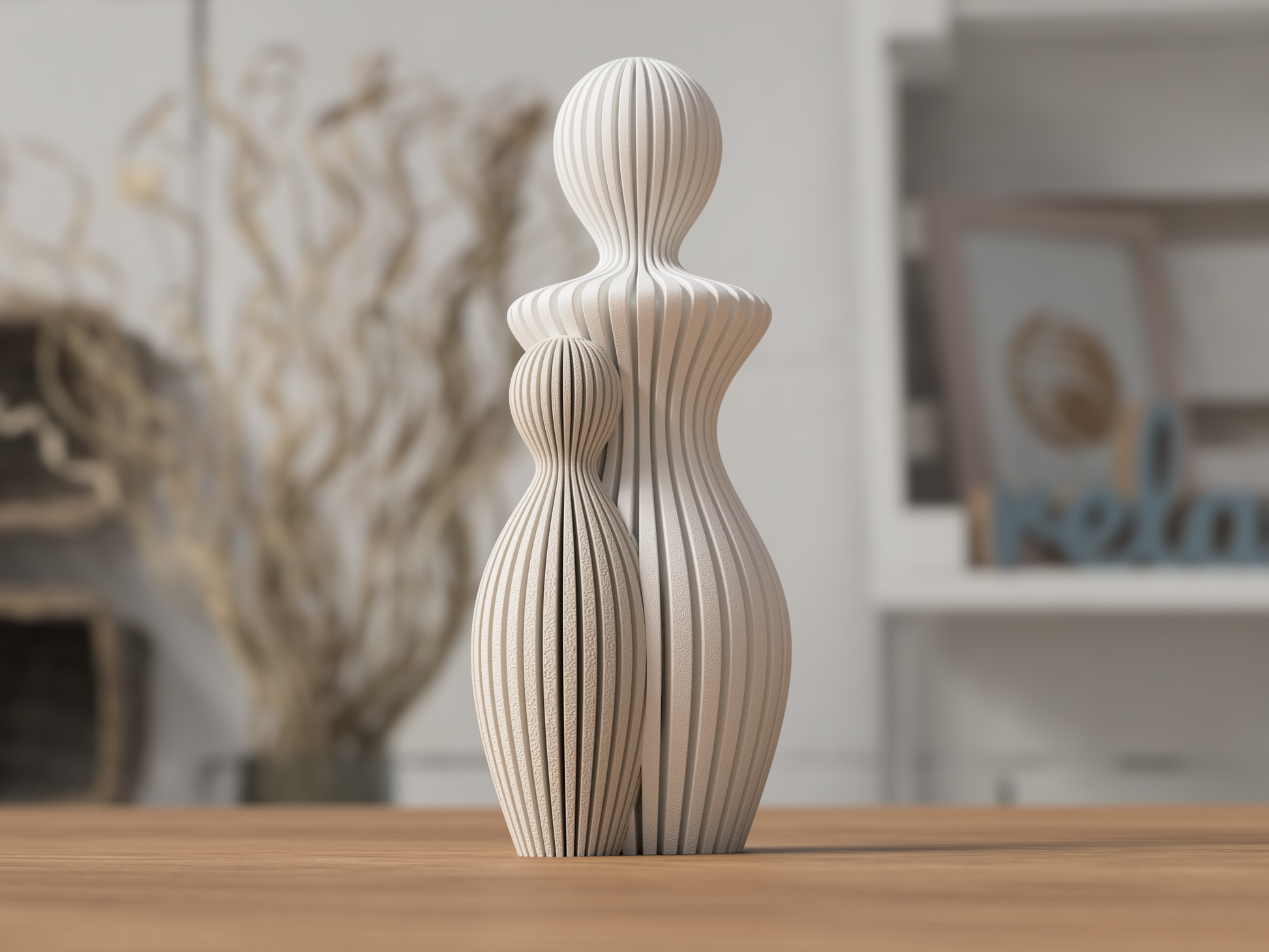 Mutter mit 1 Kind 3d-Figur
