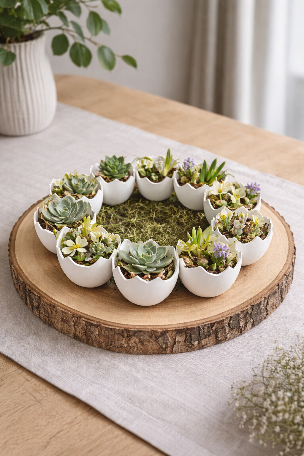 Ostern-Eierschalen-Kranz-Blumen-Innen