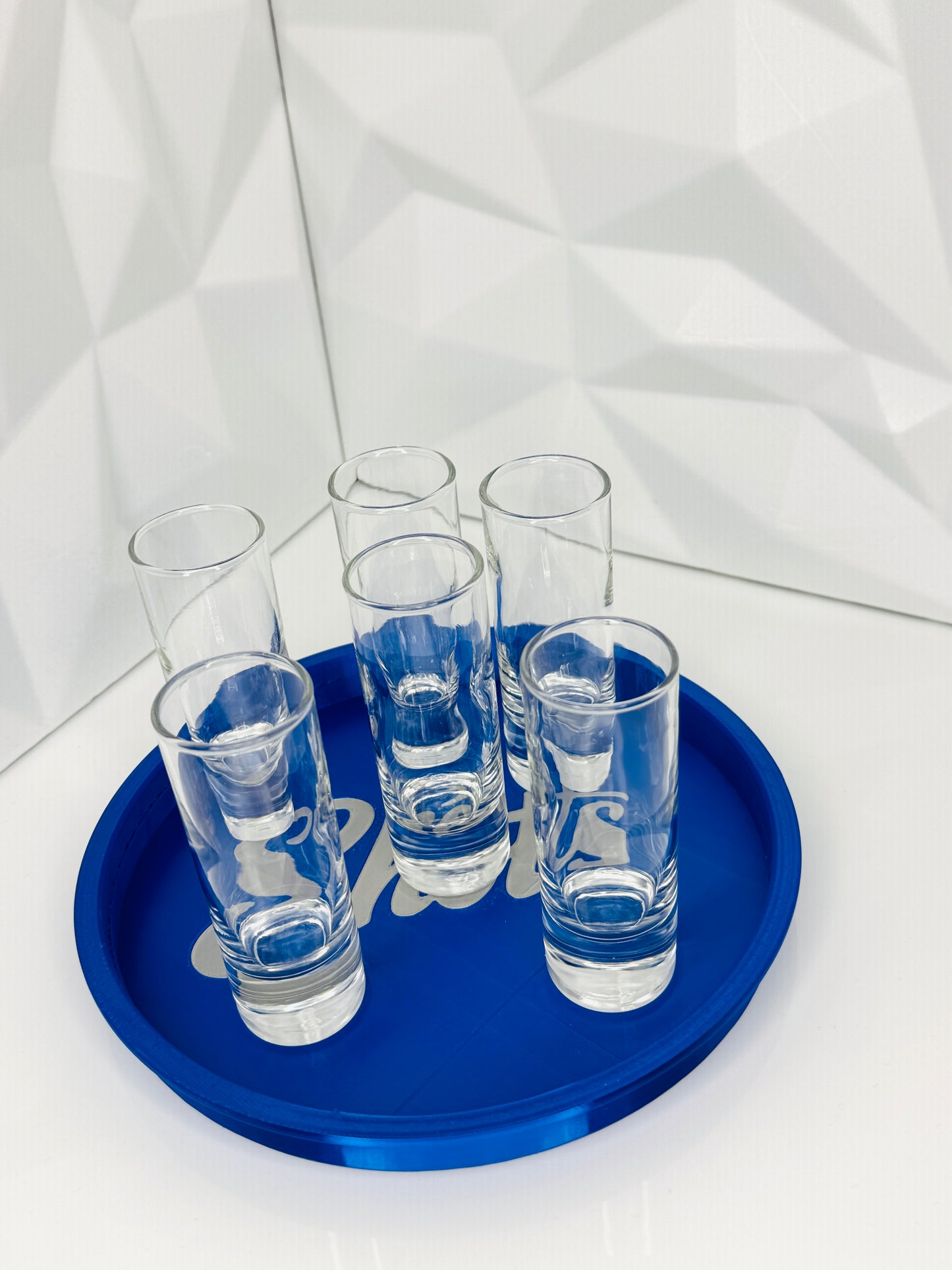 Shot Teller für Schnapsgläser – 3d-gedrucktes Serviertablett – Party Zubehör – Schnaps Tablett – Shots Servieren - Geschenkidee