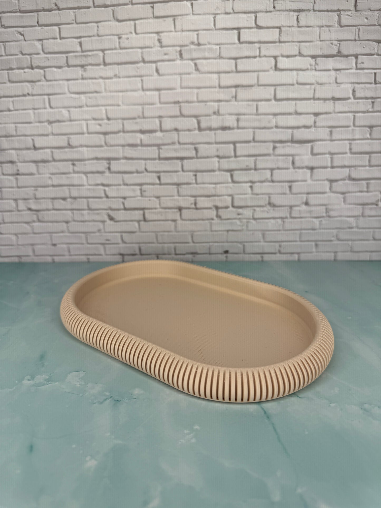 tablett teller beige easter deko