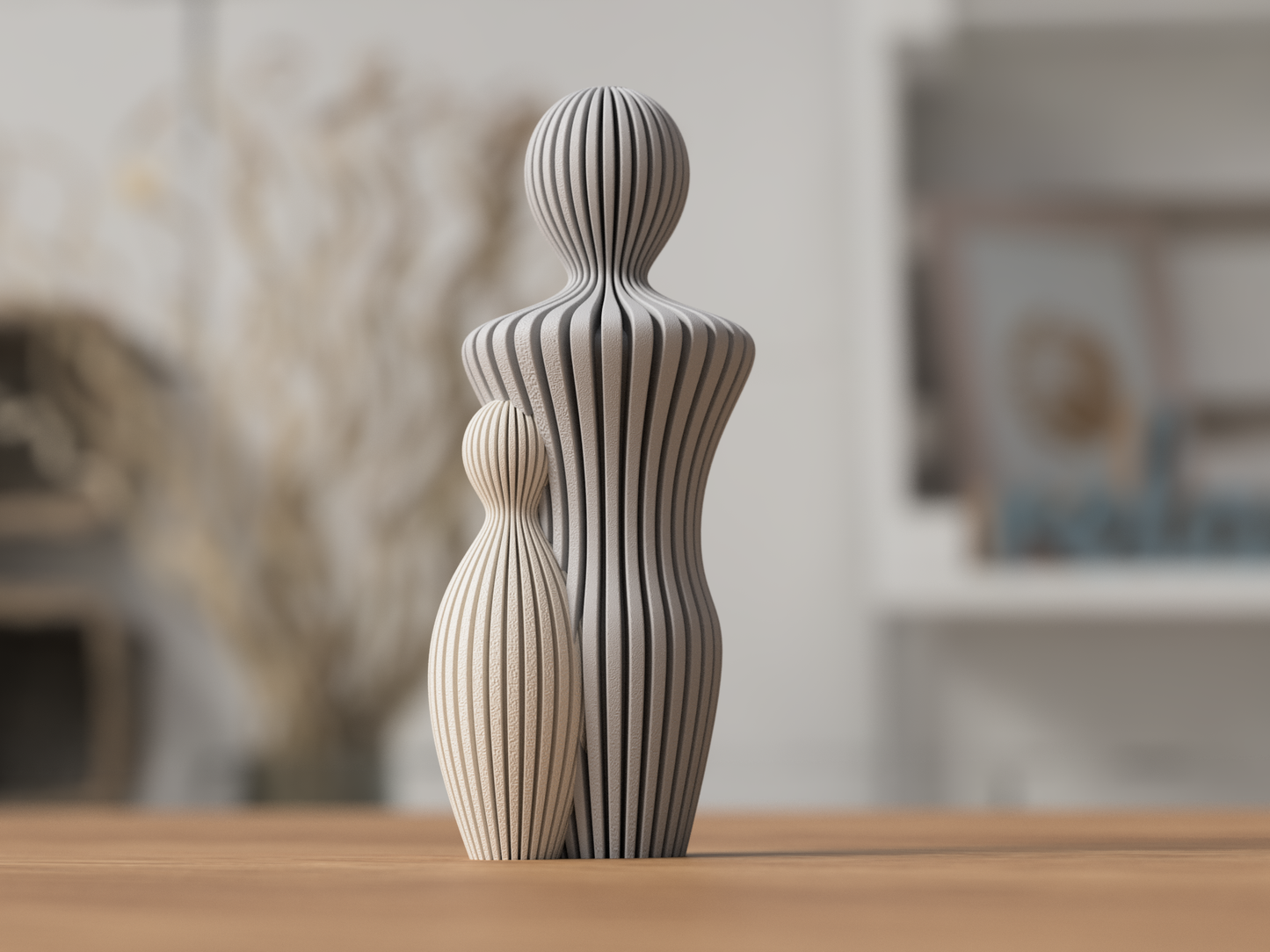 Vater mit 1 Kind 3d-Figur