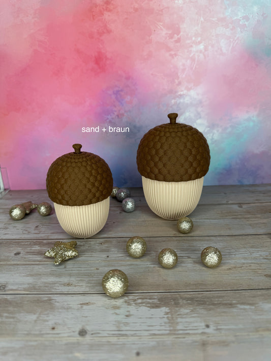 Moderne Weihnachtsdekoration aus 3d-Druck – Nuss - Geschenk zu Weihnachten