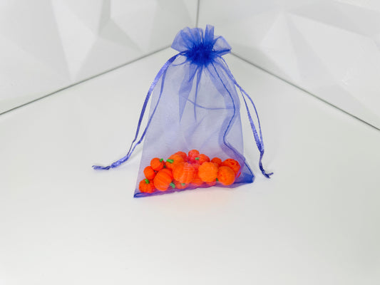 20er Set Mini‑Kürbisse aus 3D‑Druck, ca. 10‑16 mm Höhe – Streudekoration für Halloween